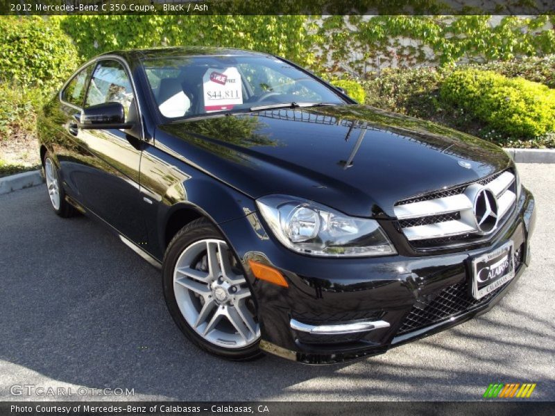 Black / Ash 2012 Mercedes-Benz C 350 Coupe