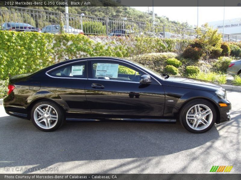 Black / Ash 2012 Mercedes-Benz C 350 Coupe