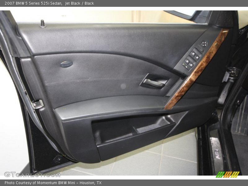 Jet Black / Black 2007 BMW 5 Series 525i Sedan
