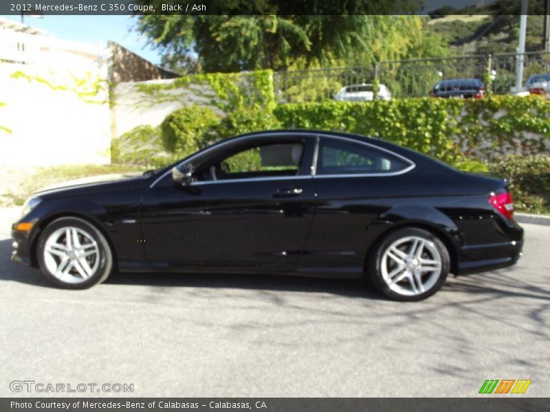 Black / Ash 2012 Mercedes-Benz C 350 Coupe