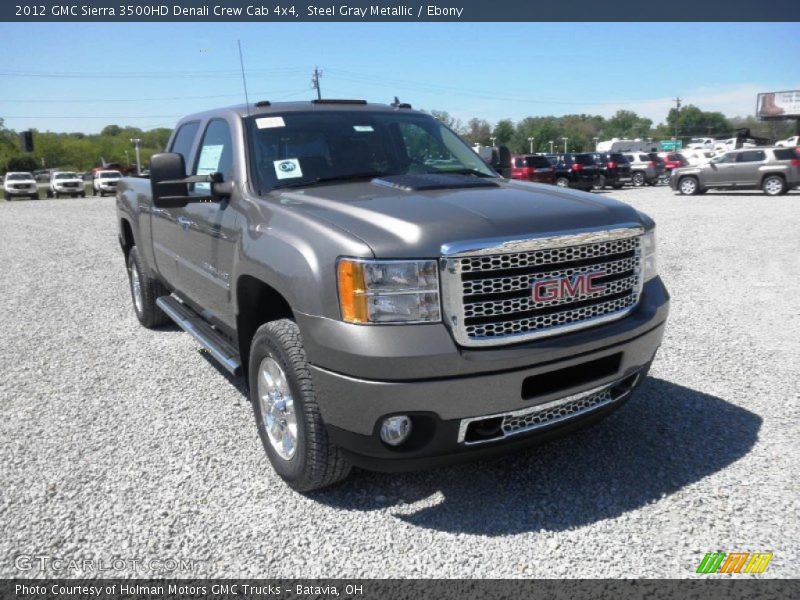 Steel Gray Metallic / Ebony 2012 GMC Sierra 3500HD Denali Crew Cab 4x4