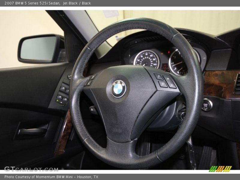 Jet Black / Black 2007 BMW 5 Series 525i Sedan