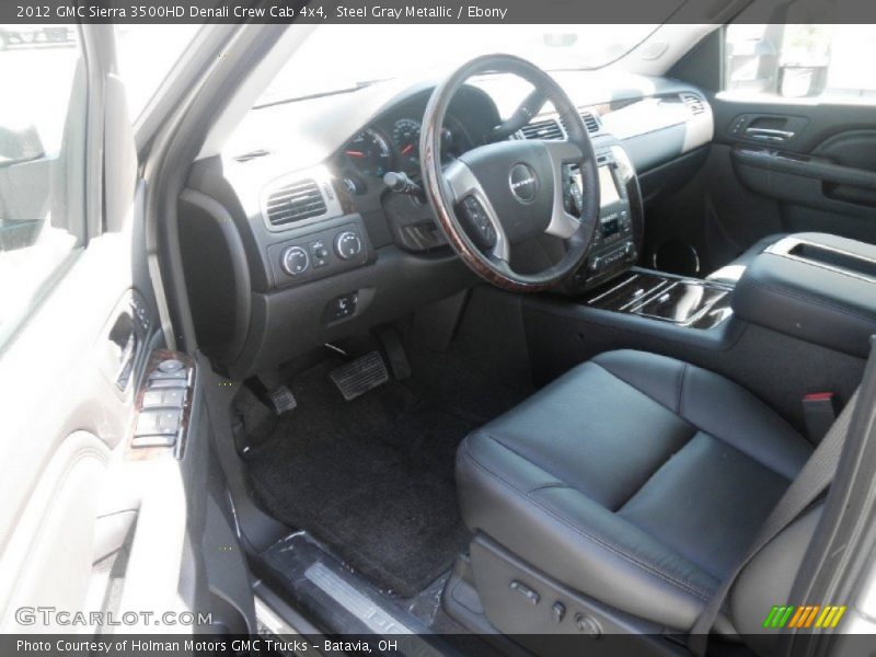 Steel Gray Metallic / Ebony 2012 GMC Sierra 3500HD Denali Crew Cab 4x4