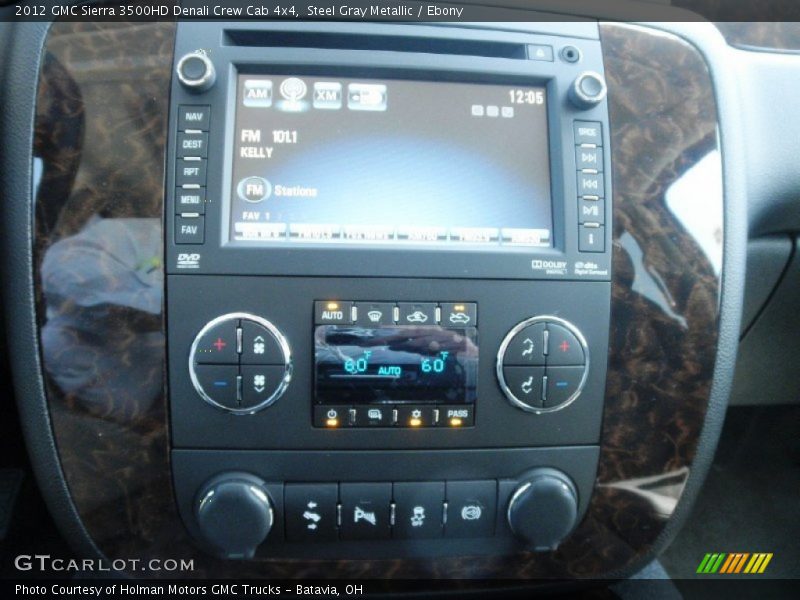 Steel Gray Metallic / Ebony 2012 GMC Sierra 3500HD Denali Crew Cab 4x4