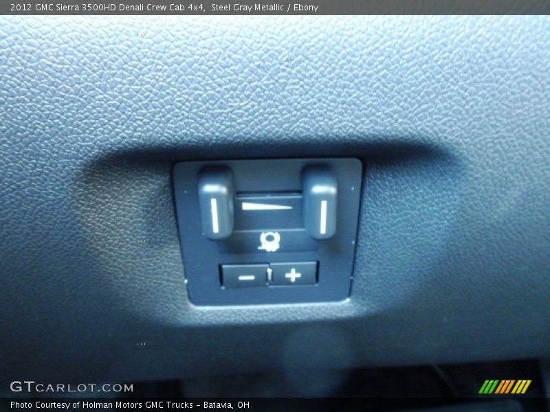 Steel Gray Metallic / Ebony 2012 GMC Sierra 3500HD Denali Crew Cab 4x4