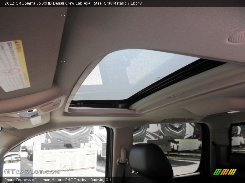 Steel Gray Metallic / Ebony 2012 GMC Sierra 3500HD Denali Crew Cab 4x4