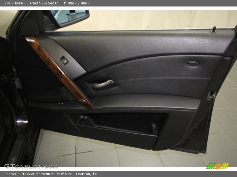 Jet Black / Black 2007 BMW 5 Series 525i Sedan