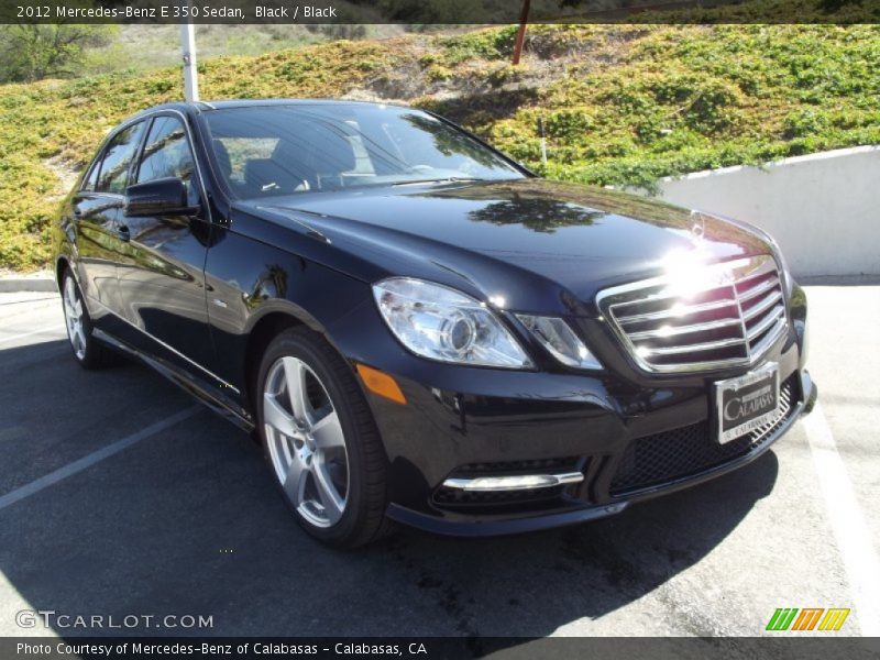 Black / Black 2012 Mercedes-Benz E 350 Sedan