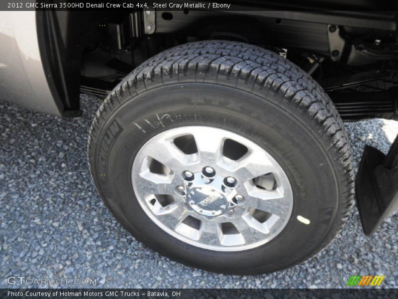 Steel Gray Metallic / Ebony 2012 GMC Sierra 3500HD Denali Crew Cab 4x4