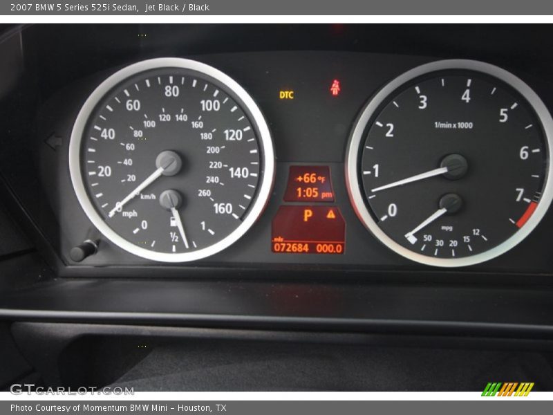 Jet Black / Black 2007 BMW 5 Series 525i Sedan