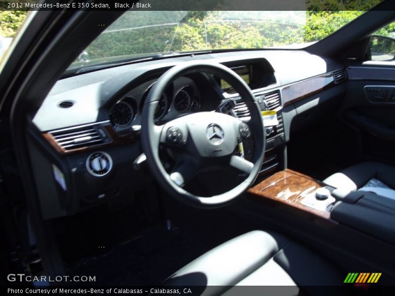 Black / Black 2012 Mercedes-Benz E 350 Sedan