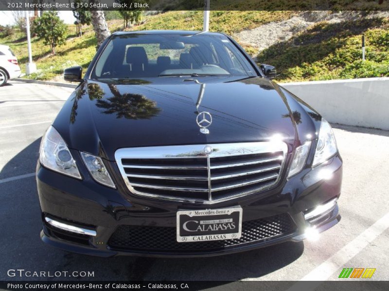 Black / Black 2012 Mercedes-Benz E 350 Sedan