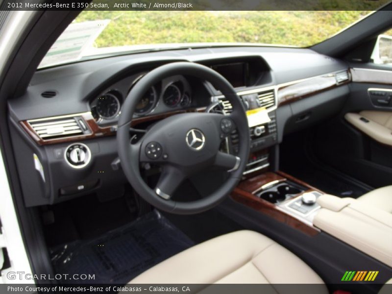 Arctic White / Almond/Black 2012 Mercedes-Benz E 350 Sedan