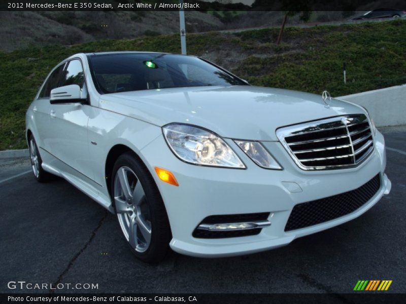 Arctic White / Almond/Black 2012 Mercedes-Benz E 350 Sedan