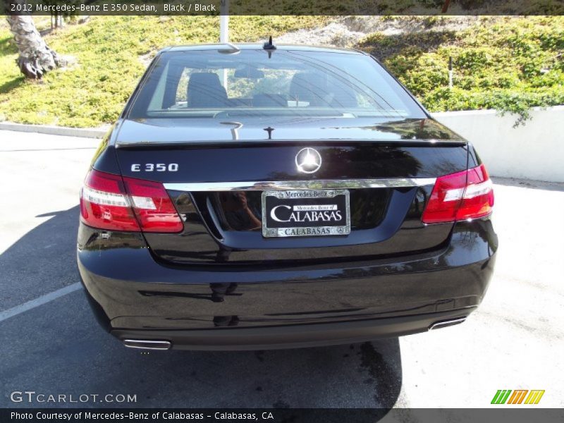 Black / Black 2012 Mercedes-Benz E 350 Sedan