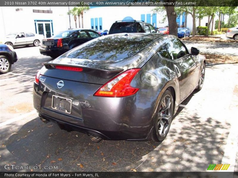 40th Anniversary Graphite / 40th Anniversary Red Leather 2010 Nissan 370Z 40th Anniversary Edition Coupe