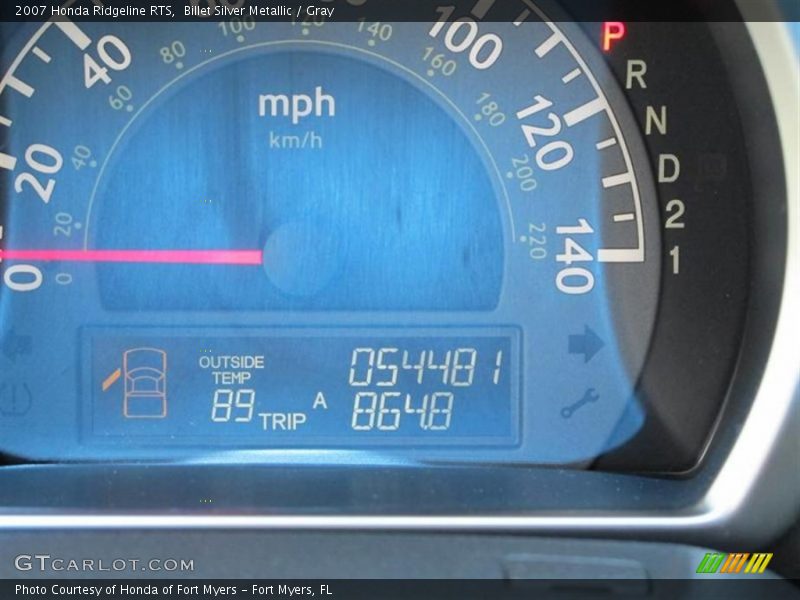 Billet Silver Metallic / Gray 2007 Honda Ridgeline RTS