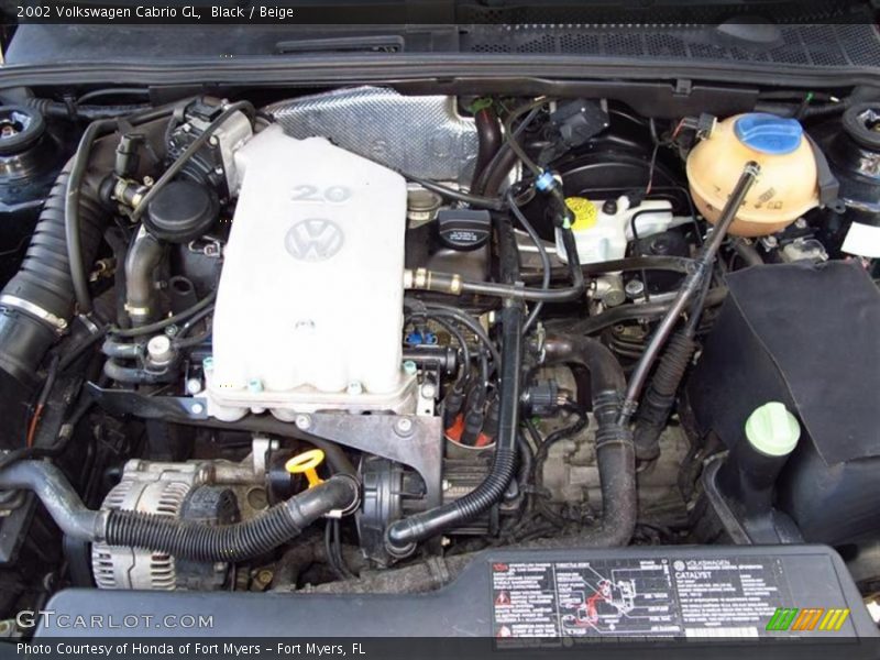  2002 Cabrio GL Engine - 2.0 Liter SOHC 8-Valve 4 Cylinder