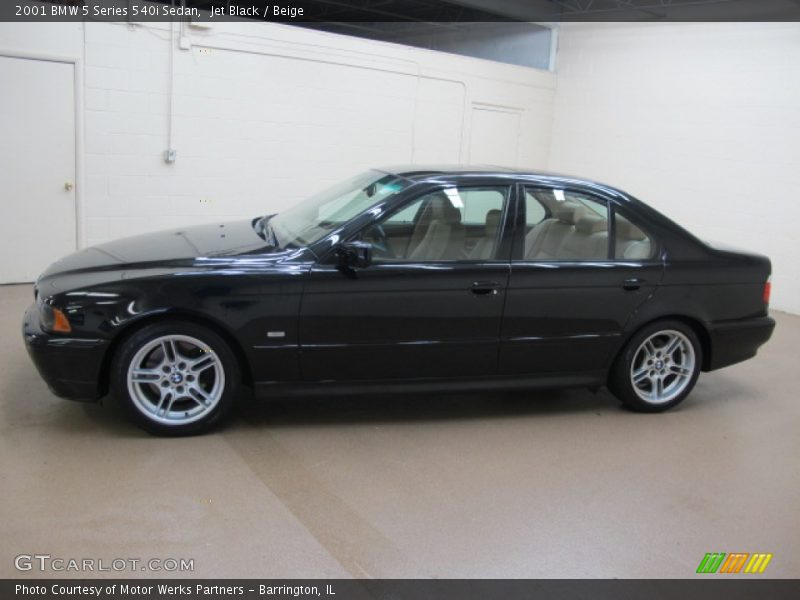 Jet Black / Beige 2001 BMW 5 Series 540i Sedan