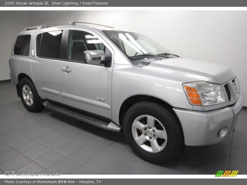 Silver Lightning / Steel/Titanium 2005 Nissan Armada SE