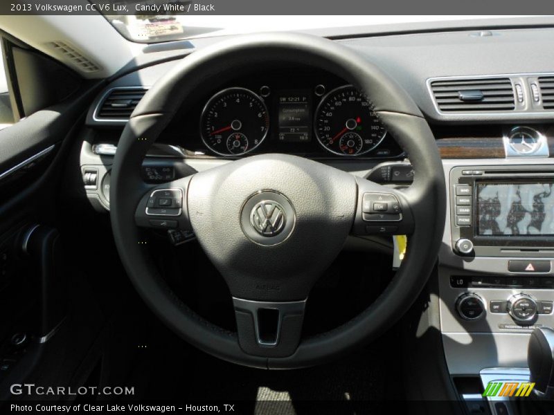 Candy White / Black 2013 Volkswagen CC V6 Lux