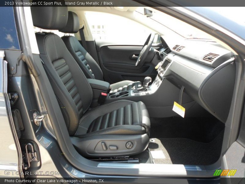 Island Gray Metallic / Black 2013 Volkswagen CC Sport Plus