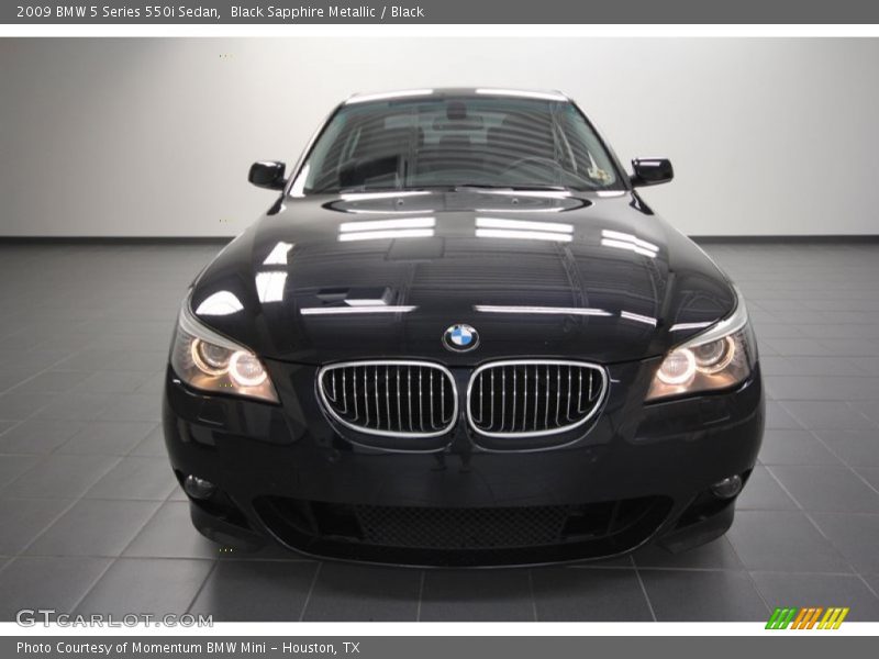 Black Sapphire Metallic / Black 2009 BMW 5 Series 550i Sedan