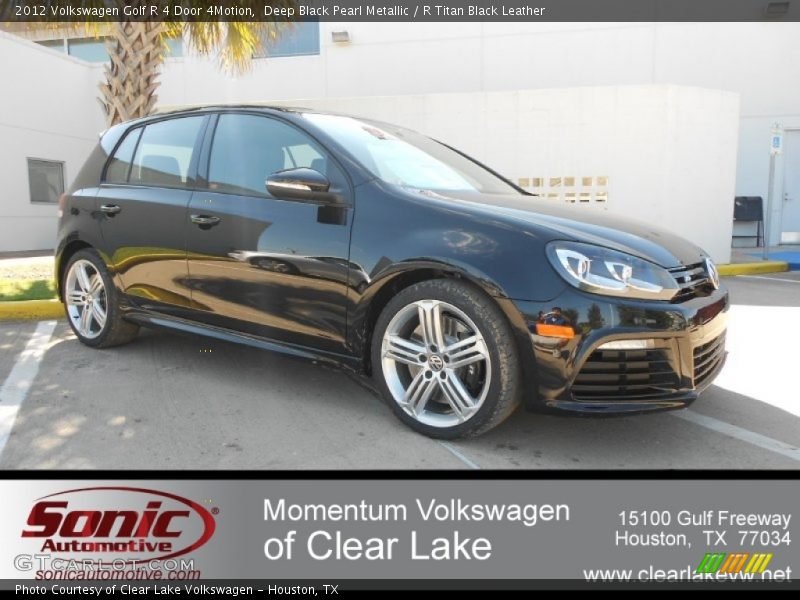 Deep Black Pearl Metallic / R Titan Black Leather 2012 Volkswagen Golf R 4 Door 4Motion