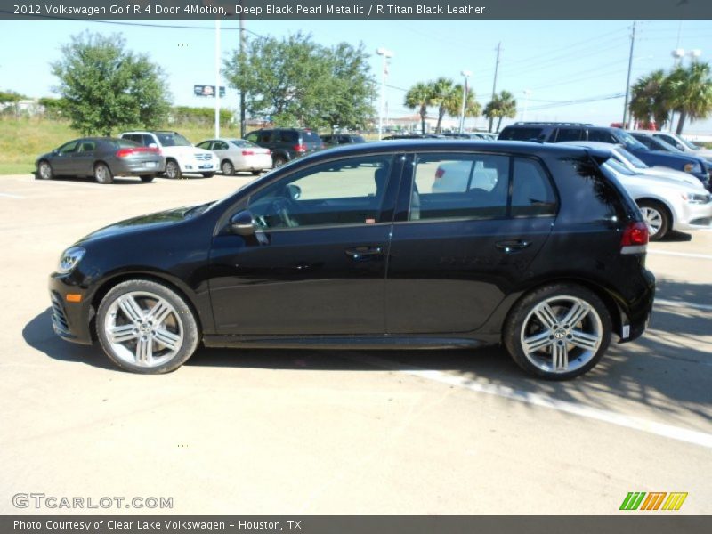 Deep Black Pearl Metallic / R Titan Black Leather 2012 Volkswagen Golf R 4 Door 4Motion