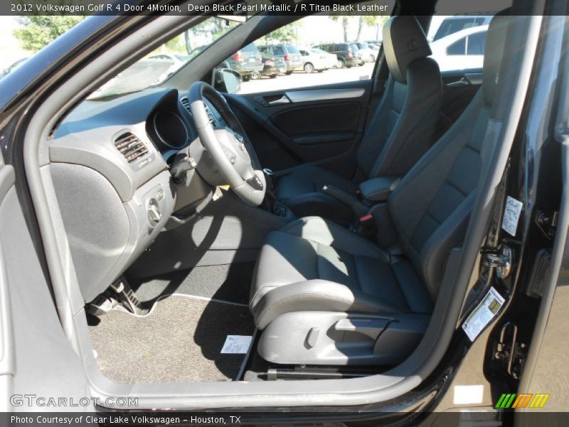Deep Black Pearl Metallic / R Titan Black Leather 2012 Volkswagen Golf R 4 Door 4Motion