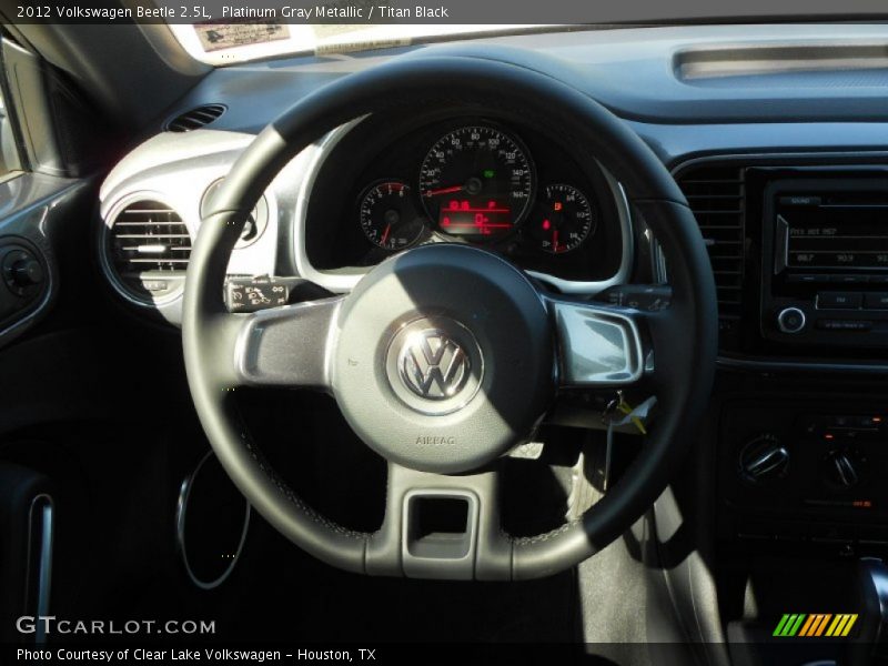 Platinum Gray Metallic / Titan Black 2012 Volkswagen Beetle 2.5L