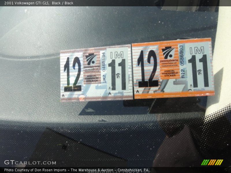Black / Black 2001 Volkswagen GTI GLS