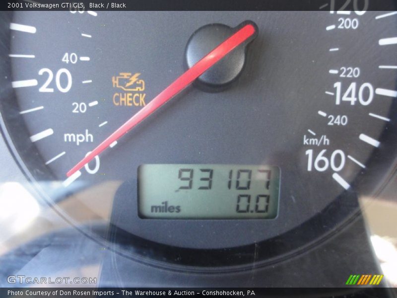 Black / Black 2001 Volkswagen GTI GLS