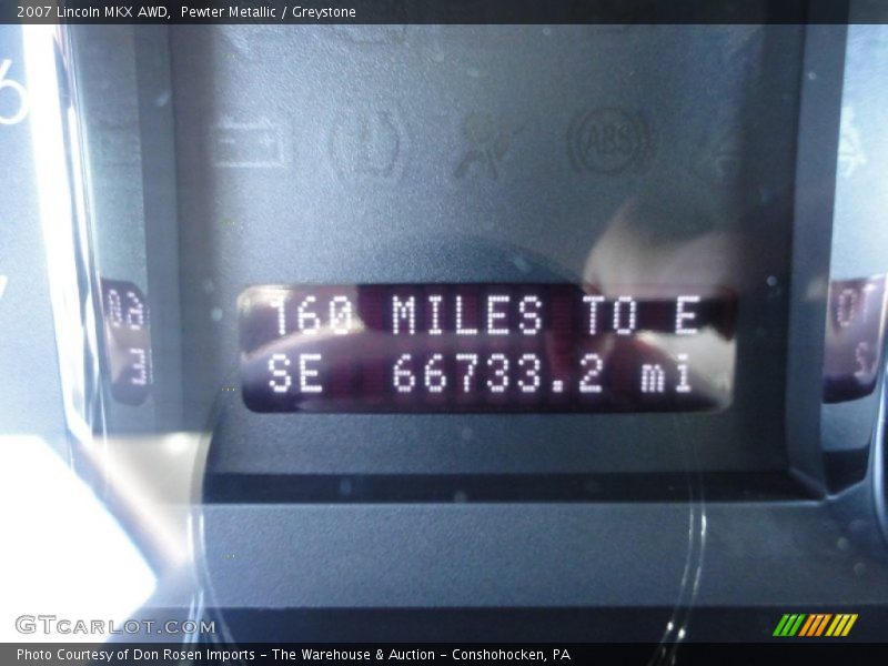 Pewter Metallic / Greystone 2007 Lincoln MKX AWD