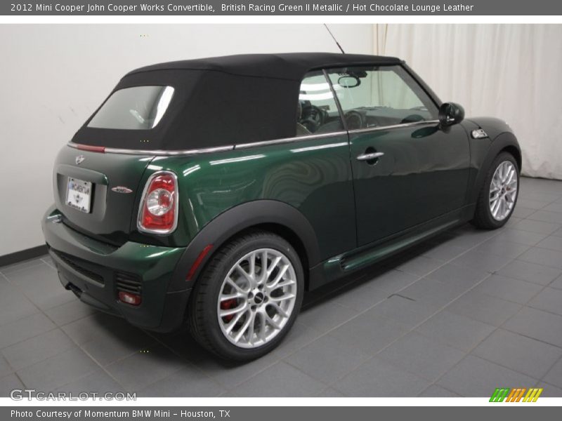 British Racing Green II Metallic / Hot Chocolate Lounge Leather 2012 Mini Cooper John Cooper Works Convertible