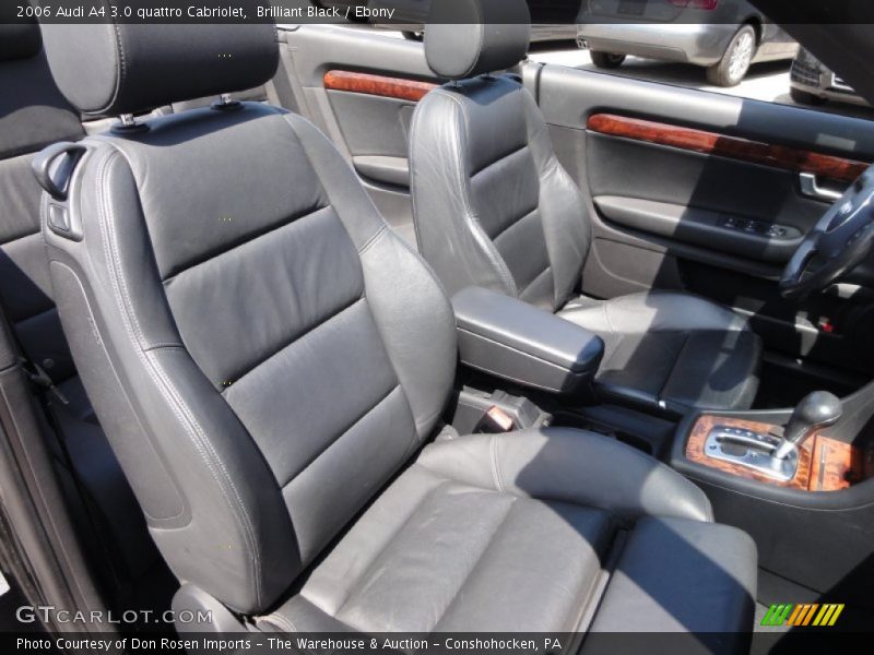 Brilliant Black / Ebony 2006 Audi A4 3.0 quattro Cabriolet
