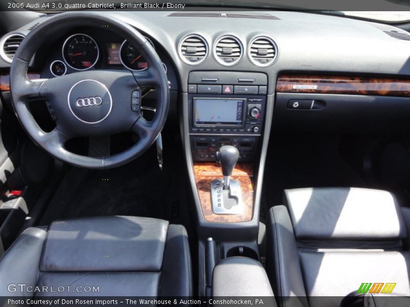 Brilliant Black / Ebony 2006 Audi A4 3.0 quattro Cabriolet