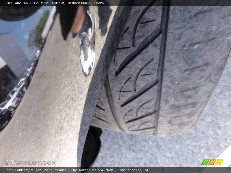 Brilliant Black / Ebony 2006 Audi A4 3.0 quattro Cabriolet