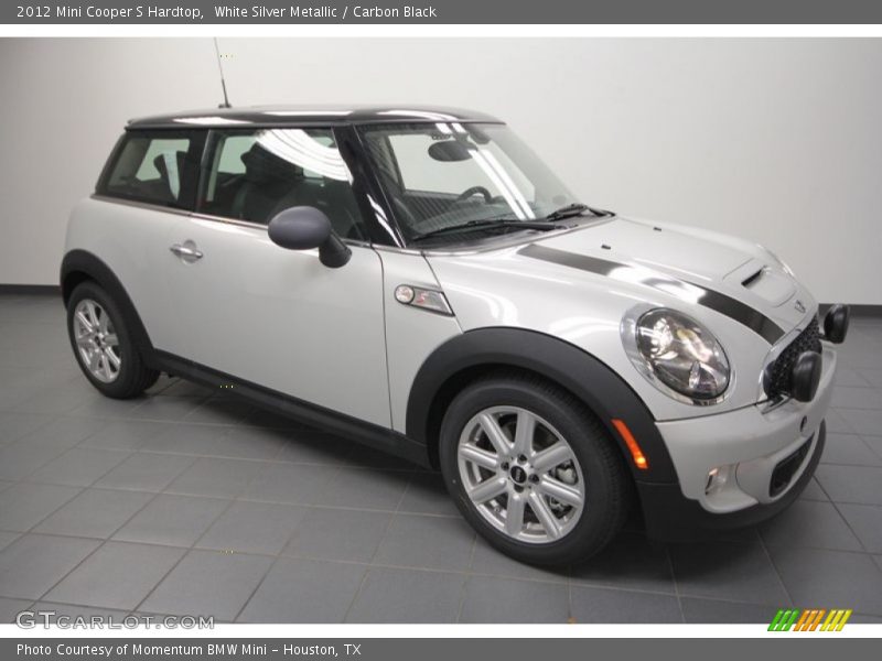 White Silver Metallic / Carbon Black 2012 Mini Cooper S Hardtop