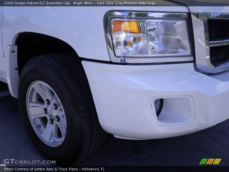 Bright White / Dark Slate Gray/Medium Slate Gray 2008 Dodge Dakota SLT Extended Cab