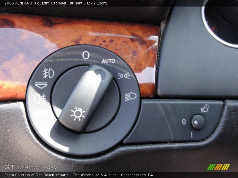 Brilliant Black / Ebony 2006 Audi A4 3.0 quattro Cabriolet