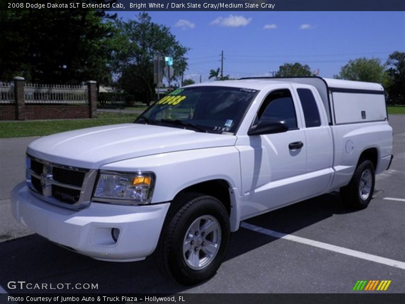Bright White / Dark Slate Gray/Medium Slate Gray 2008 Dodge Dakota SLT Extended Cab
