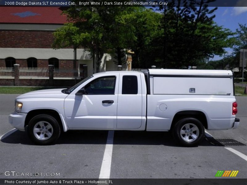 Bright White / Dark Slate Gray/Medium Slate Gray 2008 Dodge Dakota SLT Extended Cab