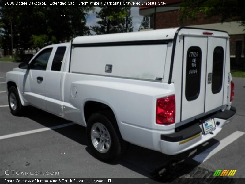 Bright White / Dark Slate Gray/Medium Slate Gray 2008 Dodge Dakota SLT Extended Cab