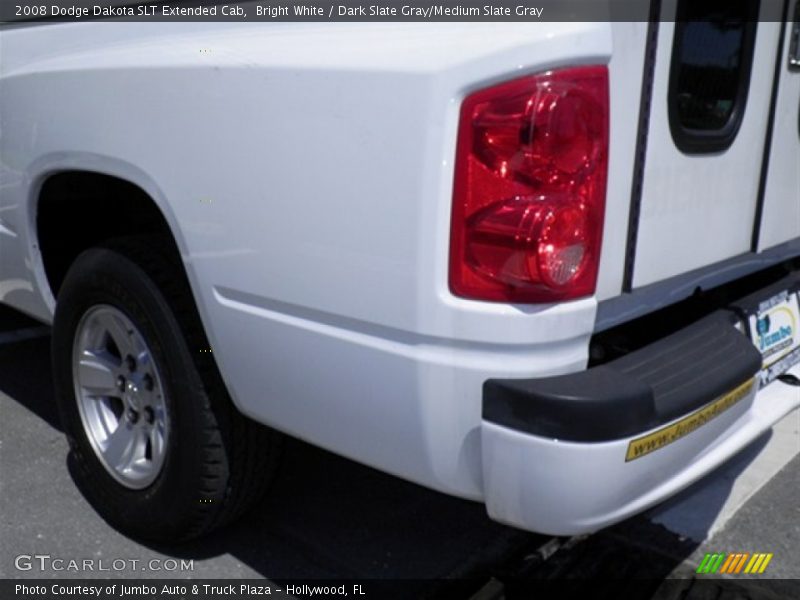 Bright White / Dark Slate Gray/Medium Slate Gray 2008 Dodge Dakota SLT Extended Cab