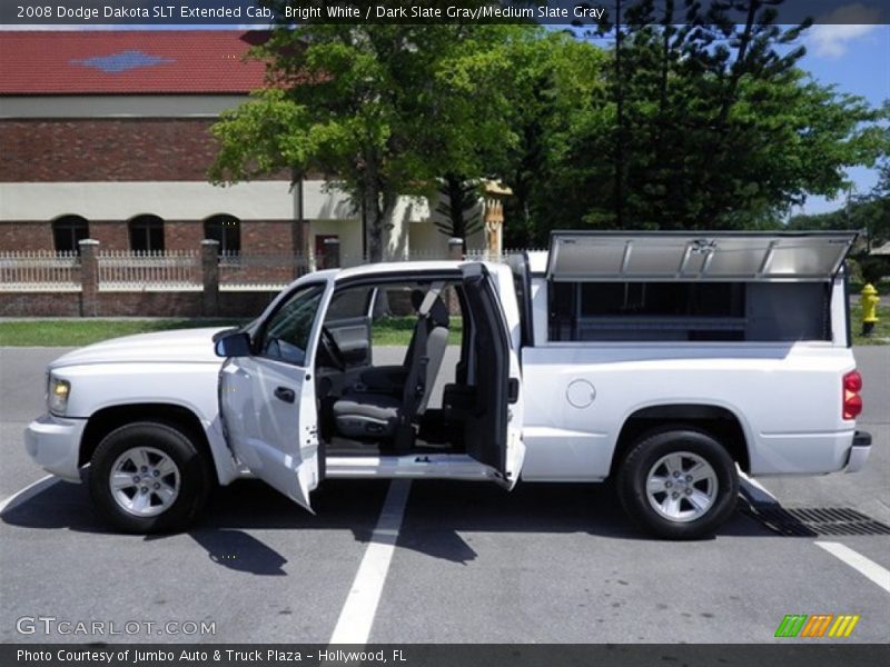 Bright White / Dark Slate Gray/Medium Slate Gray 2008 Dodge Dakota SLT Extended Cab