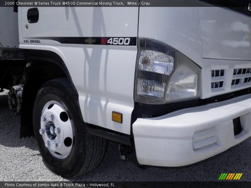 White / Gray 2006 Chevrolet W Series Truck W4500 Commercial Moving Truck