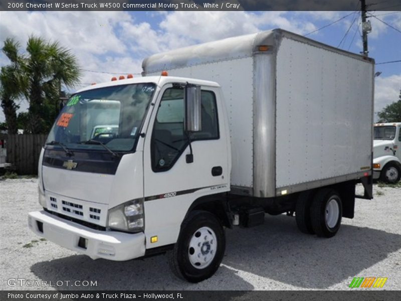 White / Gray 2006 Chevrolet W Series Truck W4500 Commercial Moving Truck