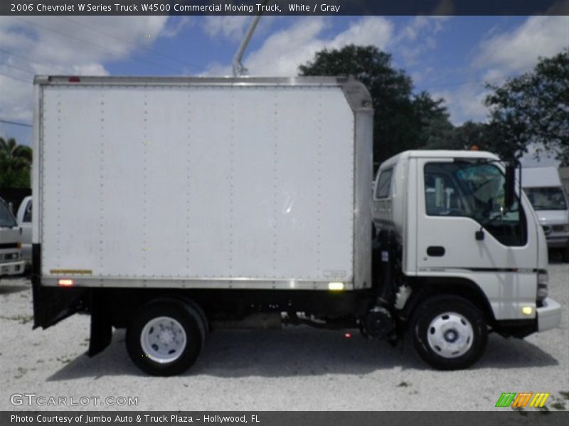 White / Gray 2006 Chevrolet W Series Truck W4500 Commercial Moving Truck