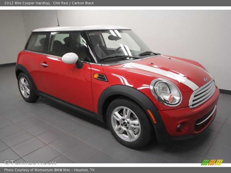 Chili Red / Carbon Black 2012 Mini Cooper Hardtop